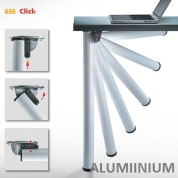 Kokku klapitavate lauajalgade komplekt ø50/↕700 mm (alumiinium)