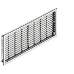 Ventilācijas reste 230 x 68 mm (hroms)