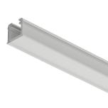 Häfele Loox 1101 plastmasas iefrēzējams profils 11mm frēzējumam, 8 mm LED lentai, 3000 mm (pienains)