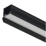 Alumīnija profils iefrēzējams Loox5 1105 LED lentas gaismekļiem 8 mm, 3000 mm (MELNS)