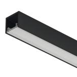 Alumīnija profils Loox5 2102 LED lentas gaismekļiem 8 mm, 3000 mm (MELNS)