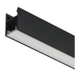 Alumīnija profils Loox5 2103 LED lentas gaismekļiem 8 mm, 3000 mm (MELNS)