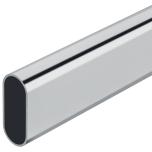 Drēbju stanga ovāla 30x15mm (hroms)