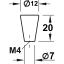 Nupp ø 12 mm (roostevaba)