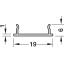 Kipsseina alumiiniumprofiili kate 2700 mm, (satiin)