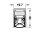 Uksetihend 833 mm (hõbe)