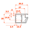 Salice CONECTA alumiinumprofiil 3000 mm titaanium