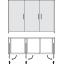 Peitukse süsteem HAWA CONCEPTA 50 kinnituste kmpl. 2301mm-2850mm, 1 uks